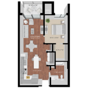 one bedroom apartment floor plan