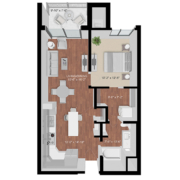 one bedroom apartment floor plan