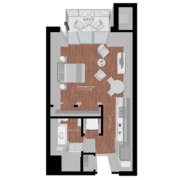 studio apartment floor plan