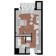 studio apartment floor plan