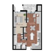 one bedroom apartment floor plan