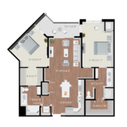 two bedroom apartment floor plan