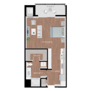 studio apartment floorplan