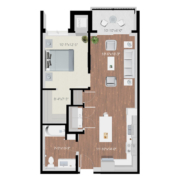 one bedroom apartment floor plan