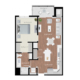 one bedroom apartment floor plan