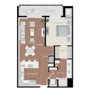 one bedroom apartment floor plan