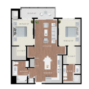 2 bedroom apartment floor plan