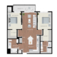 2 bedroom apartment floor plan