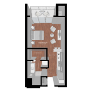 studio apartment floor plan